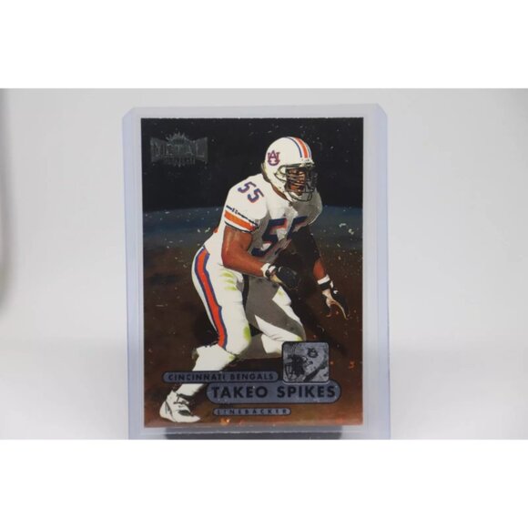 1998 Metal Universe: Takeo Spikes #194 Cincinnati Bengals Football Trading Card